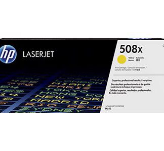 Toner hp 508x cf362x amarillo m577 alto rendimiento