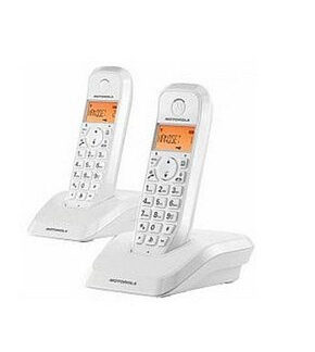Telefono motorola s1202 wireless inalambrico duo blanco
