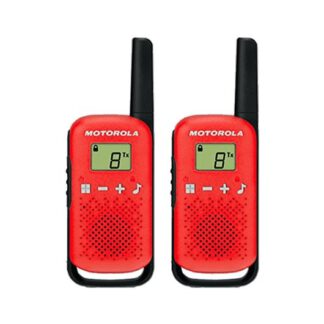 Walkie talkie motorola tlkr - t42 red packs 2  pmr446 -  8km -  16canales -  500mw -  clip cinturon