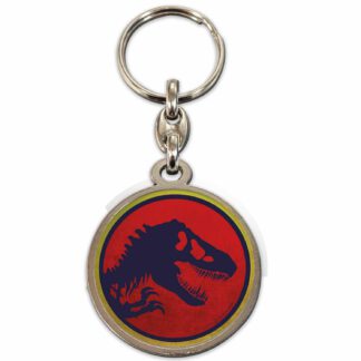 Llavero redondo logo jurassic park