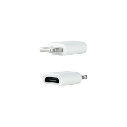 Adaptador lightning a micro usb nanocable -  macho - hembra -   blanco
