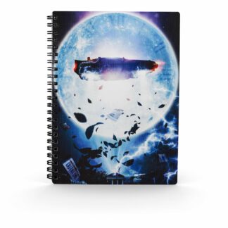 Libreta efecto 3d poster bttf delorean regreso al futuro