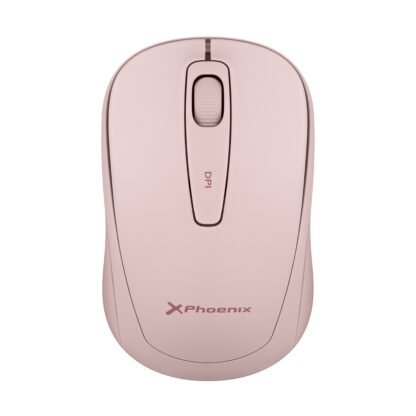 Phoenix m250 ratón inalámbrico 2.4 ghz receptor usb hasta 1600 dpi compatible con pc mac portátil color rosa