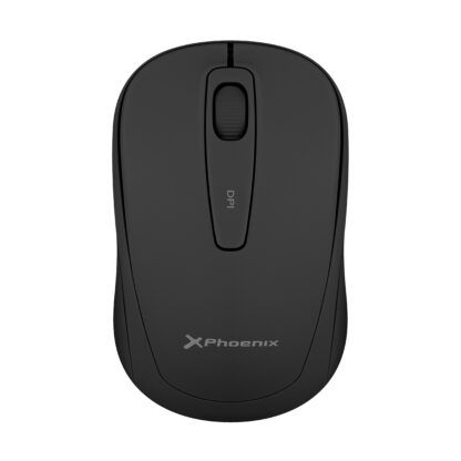 Phoenix m250 ratón inalámbrico 2.4 ghz receptor usb hasta 1600 dpi compatible con pc mac portátil color negro