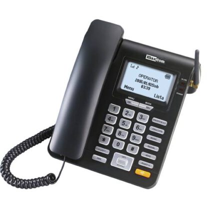 Telefono fijo inalambrico con tarjeta sim maxcom mm28d black -  2g -  sim