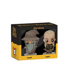 Set 2 figuras sd toys pokis el señor de los anillos gandalf y legolas