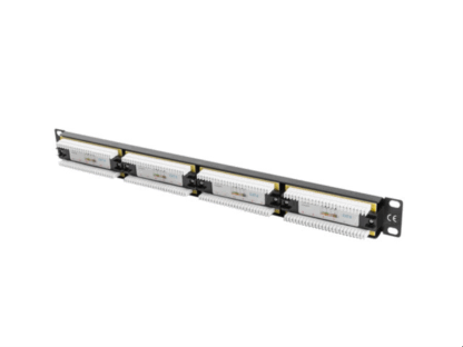 Patch panel lanberg cat.6 utp 24 puertos 1u cat.6 utp 19 pulgadas rack negro