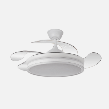 Ventilador bayomo 59w 6890lm blanco 4 aspas desp. 32 - 47x55 - 108 d.3 color.motor dc.remoto