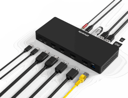 Hub phoenix tipo c docking statión 14 en 1 pd 100w para portátil