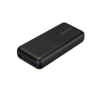 Phoenix powerbank batería externa 20000mah con 2 usb carga rapida y 1 usb tipo c pd