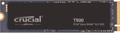 Disco duro interno solido ssd crucial t500  2tb pcie nvme 4.0 x4