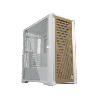 Caja phoenix artisan noble blanca con frontal de madera atx cristal templado gaming cristal templado filtros antipolvo tipo c