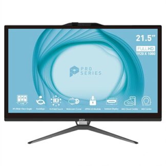 Ordenador all in one aio msi pro ap222t - 217eu g7400 4gb 128 w11p 22 pulgadas tactil