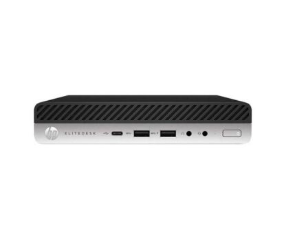Ordenador reacondicionado mini hp elitedesk 800 g3 - i5 - 6th - 8gb - 256gb m2 - win 10 pro - sin cable trebol