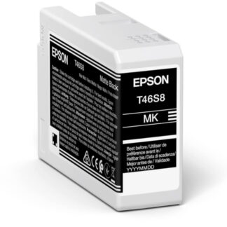 Cartucho tinta epson singlepack matte negro t46s8 ultrachrome pro 10 ink 25ml sc - p700