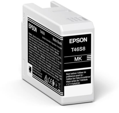 Cartucho tinta epson singlepack matte negro t46s8 ultrachrome pro 10 ink 25ml sc - p700