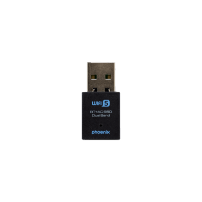Nano adaptador phoenix receptor de red wifi bluetooth 2 en 1 650mbps dual band