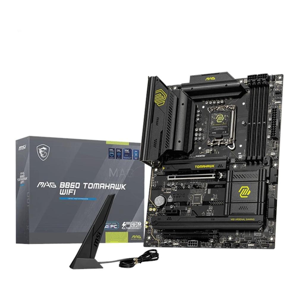 Placa base msi mag b860 tomahawk wifi atx –  4x ddr5 –  lga 1851