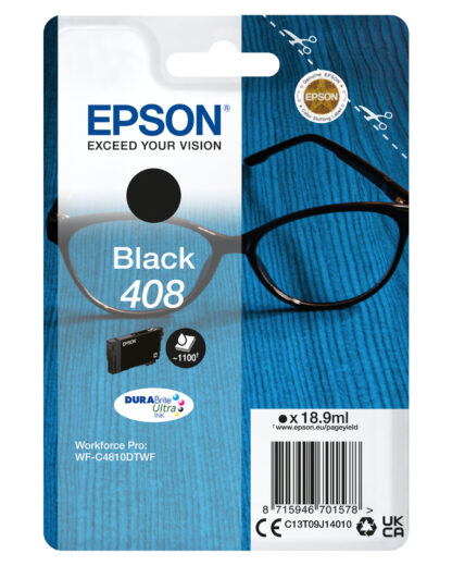 Cartucho tinta epson 408 negro durabrite ultra ink