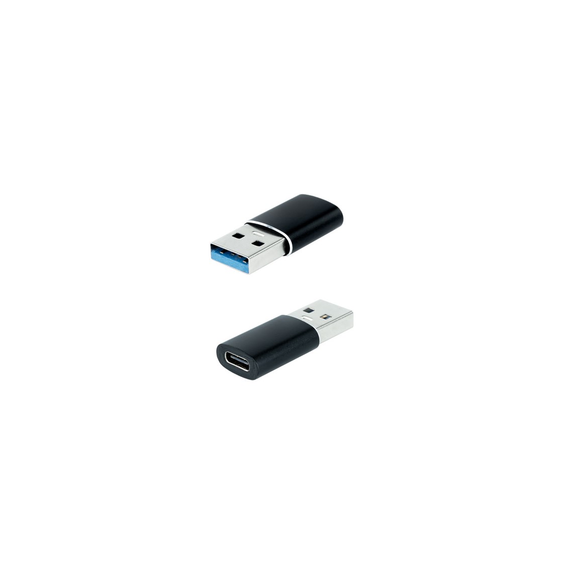 Adaptador usb tipo c a usb tipo a nanocable negro – hembra –  macho