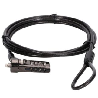 Cable seguridad conceptronic combinacion 4 digitos para portatiles 1.8m
