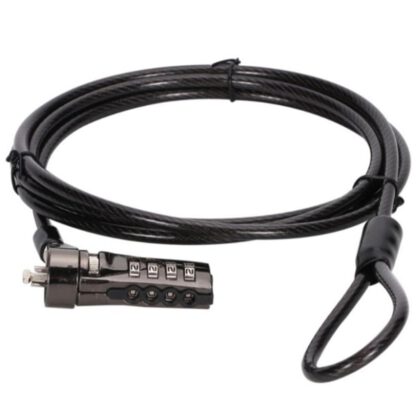Cable seguridad conceptronic combinacion 4 digitos para portatiles 1.8m