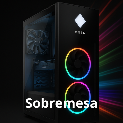 Ordenadores sobre mesa