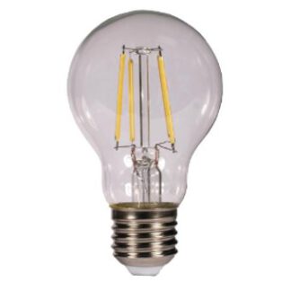 Bombilla led kodak filamento cristal esferica a60 -  e27 -  806lm -  calido 3000k -  8w=60w -  no regulable